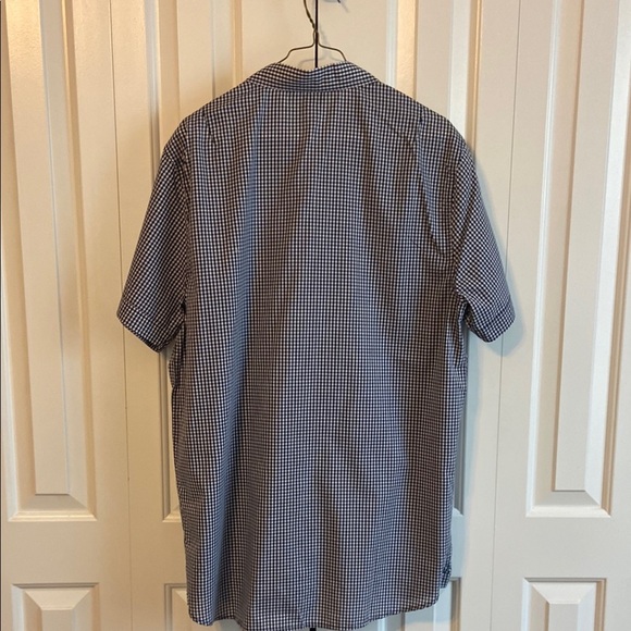 Brooklyn Own Rocawear blue and White Checks Casual Button Down Shirt Relaxed Fit - Picture 5 of 5